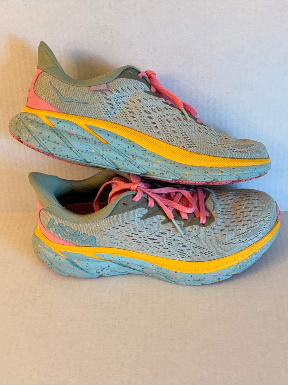 Hoka x Free People M Clifton 8 Running Sneakers shoes women’s size 7B like new